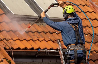 Démoussage et hydrofuge de toiture à Lauthiers